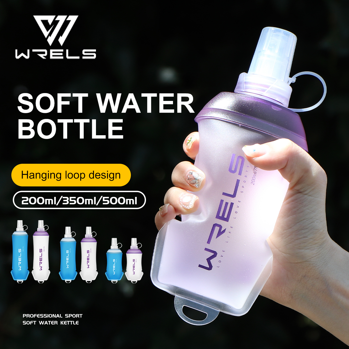 Running Gear Water - WRELS Outdoor Sport Water Bottle Camping