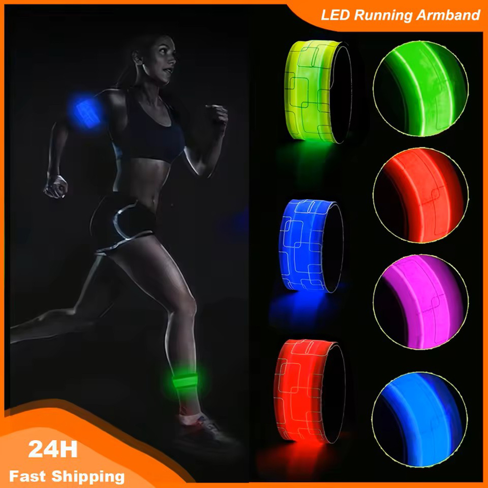 Running Visibility Gear - LED Running Armband LED Wristband Cycling