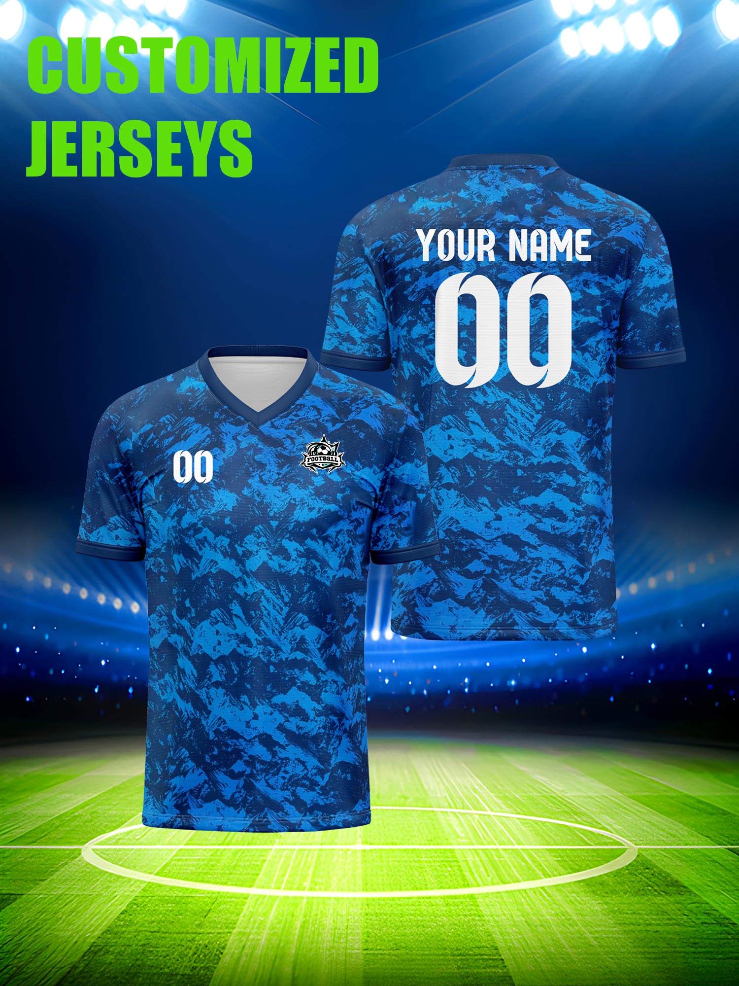 Running Gear Usa - Custom Soccer Jersey With Custom Image,