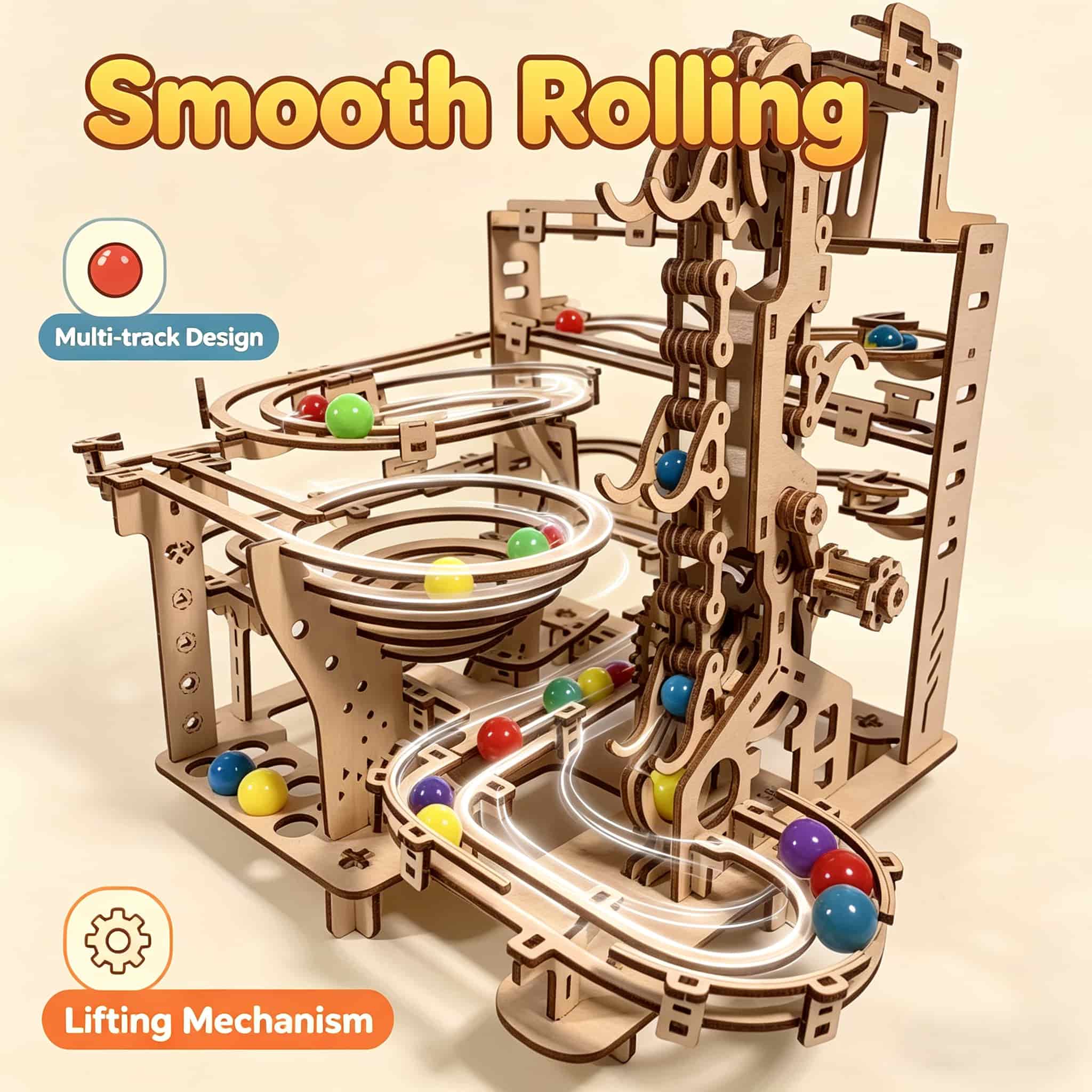 Mechanical Marble Run 3D Woode - Running Gear Gifts avis et prix