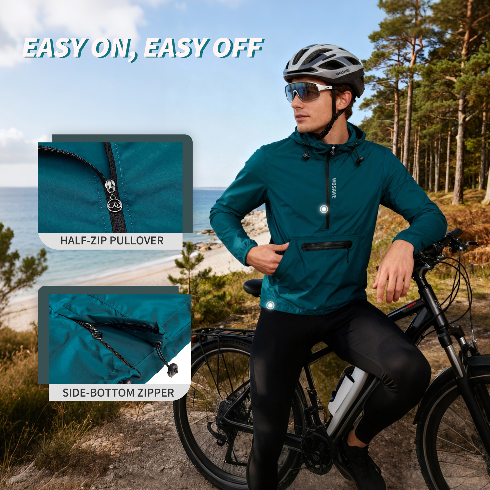 WOSAWE Winproof Running Jacket - Running Gear Hat avis et prix