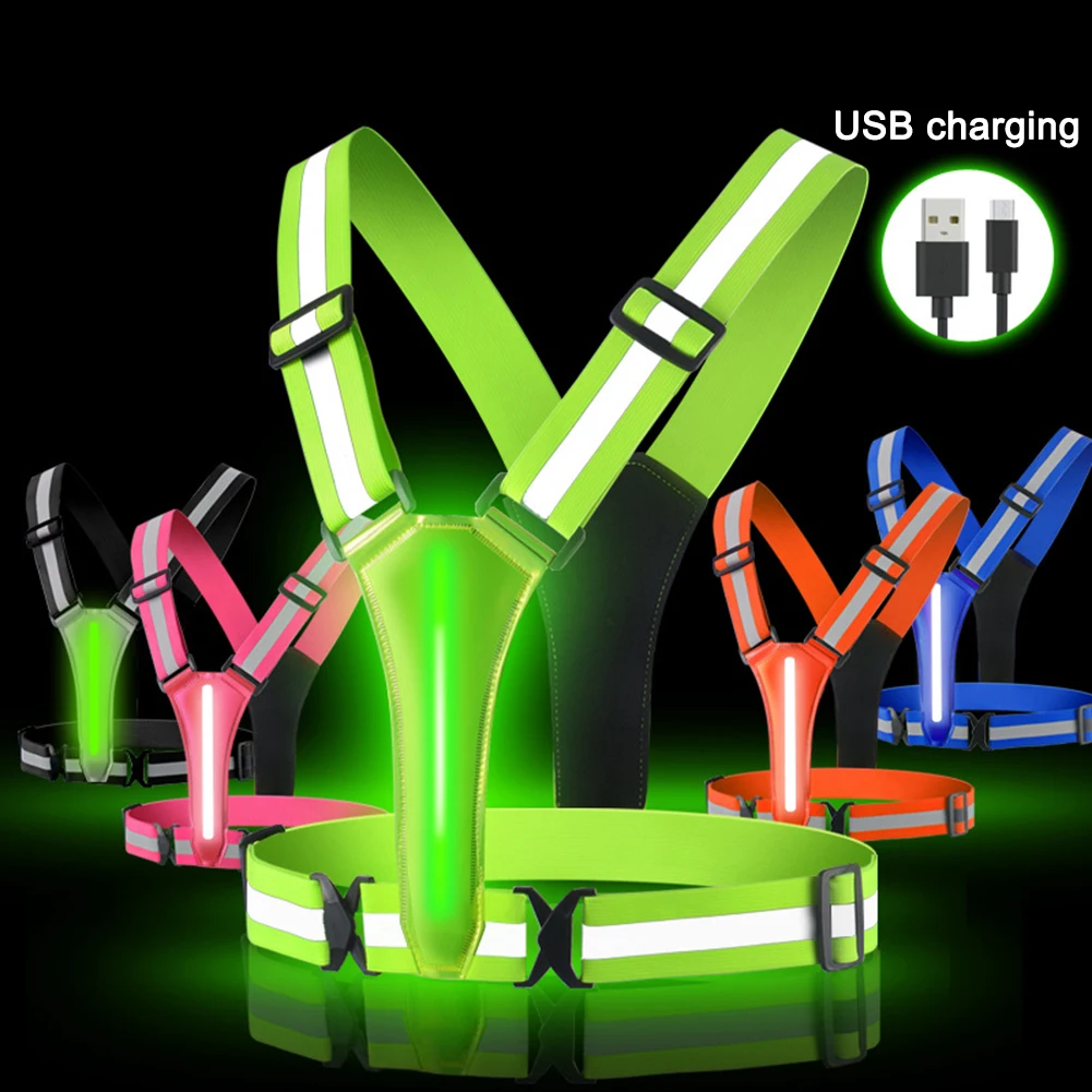 LED Running Vest USB Rechargea - Running Visibility Gear avis et prix