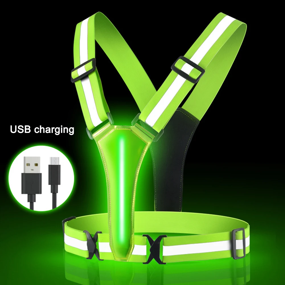 LED Running Vest USB Rechargea - Running Visibility Gear avis et prix