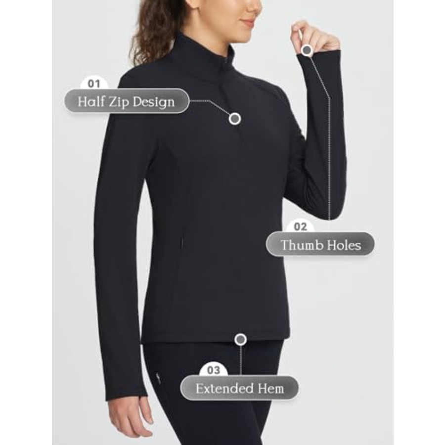 Women's Fleece Pullover Jacket - Running Gear Cold Weather avis et prix