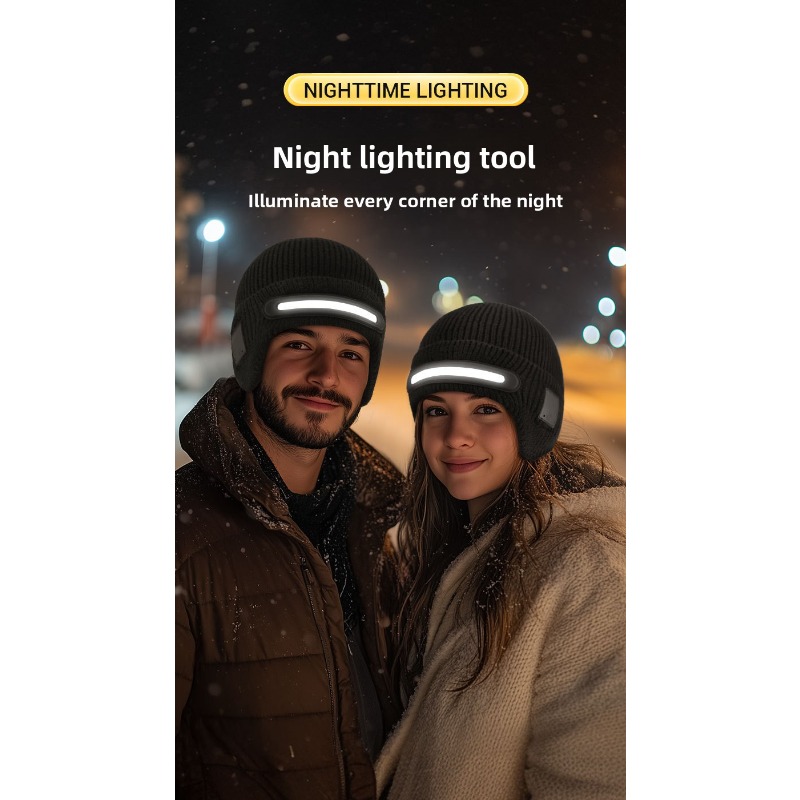 LED Headlamp Winter Hat Outdoo - Running Gear Cold Weather avis et prix