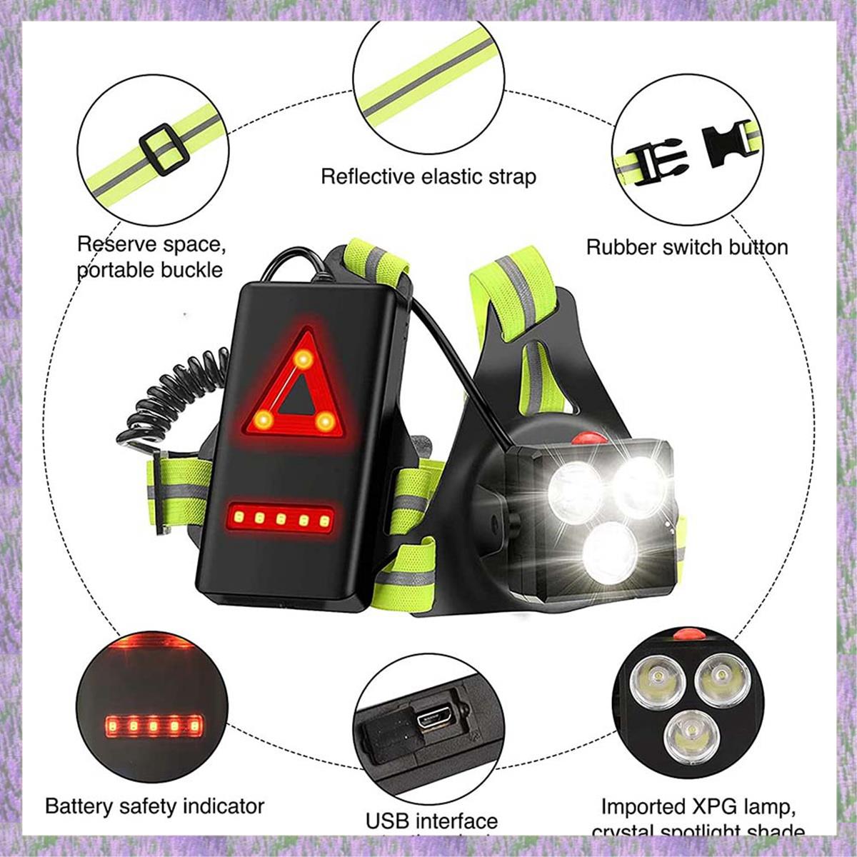 A63K-Night Running Lights For  - Running Gear For Night avis et prix