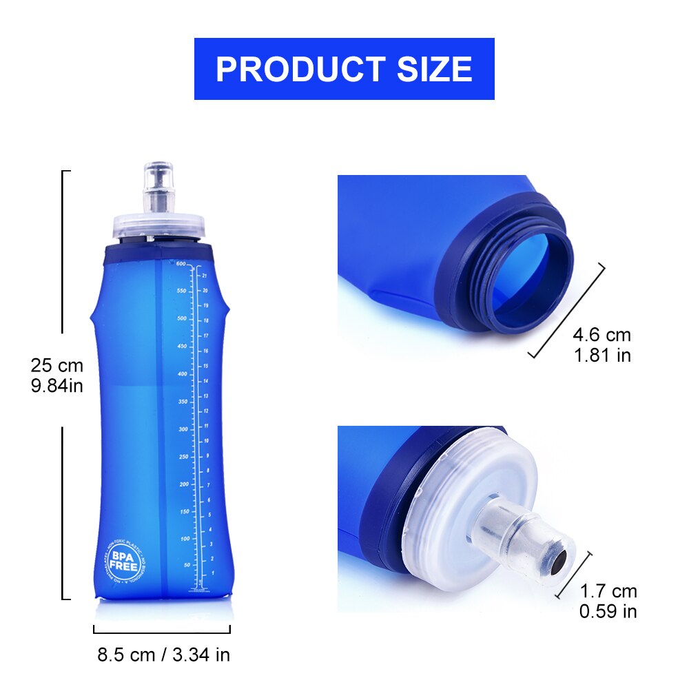 Widesea Camping 600ml Soft Wat - Running Gear Water avis et prix