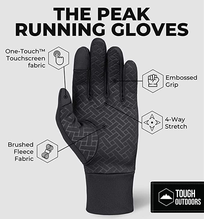 Men's Winter Gloves - Touchscr - Running Gear Cold Weather avis et prix