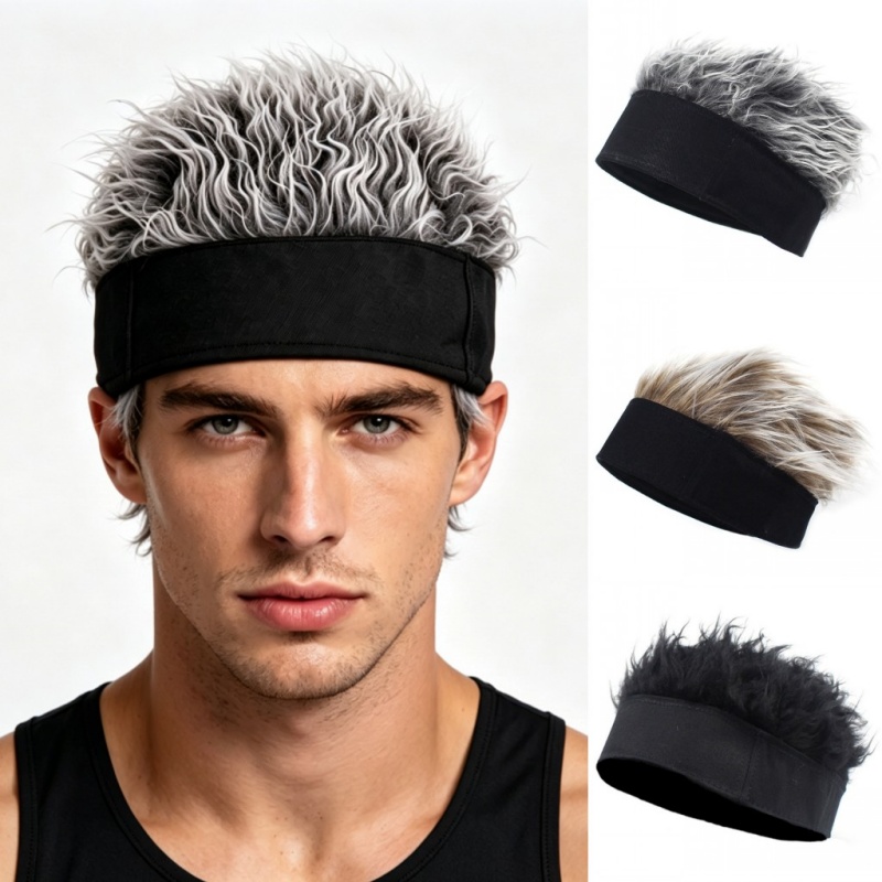 Men Womens Synthetic Wig Spike - Running Gear Hat avis et prix