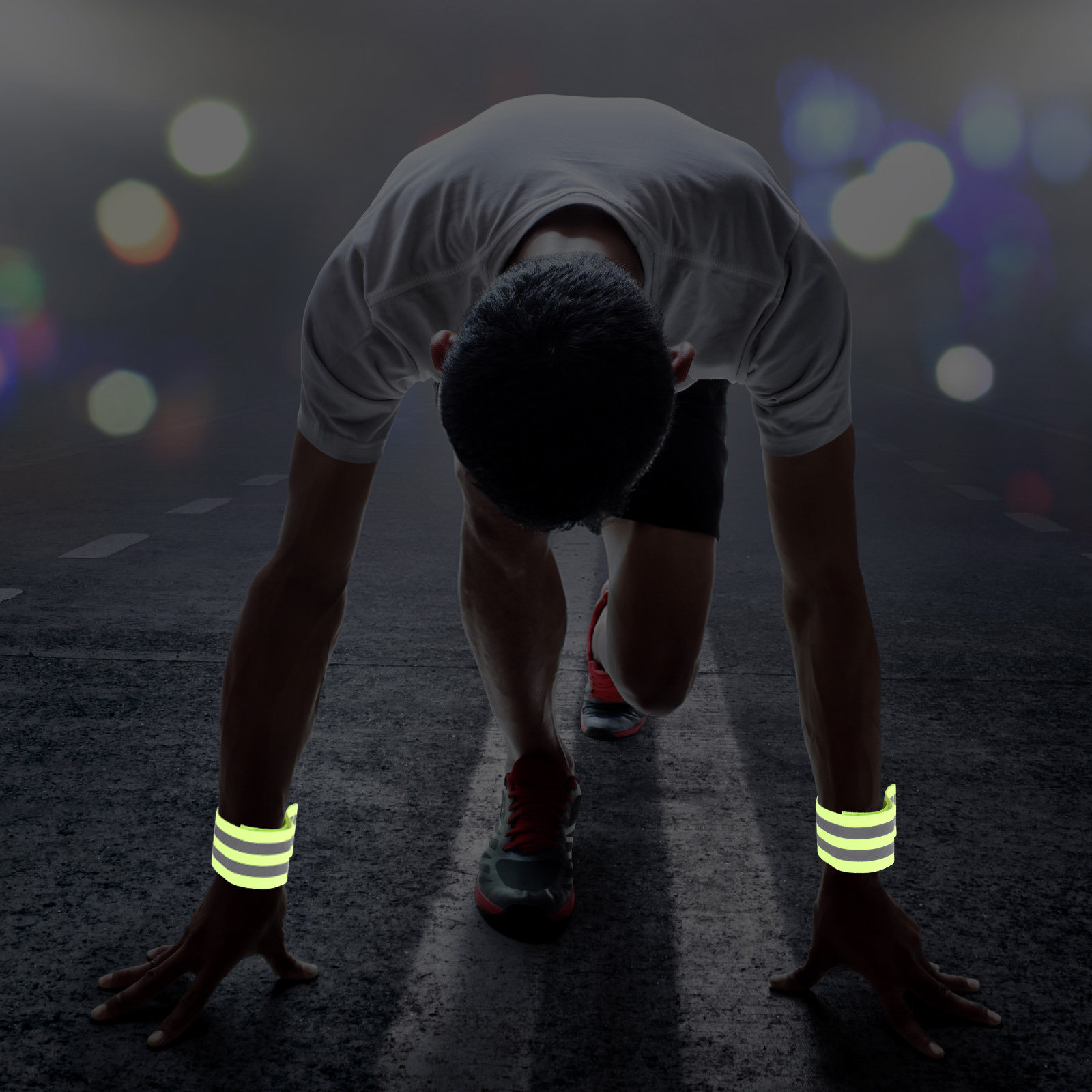 4Pairs Reflective Armband Wris - Running Gear For Night avis et prix