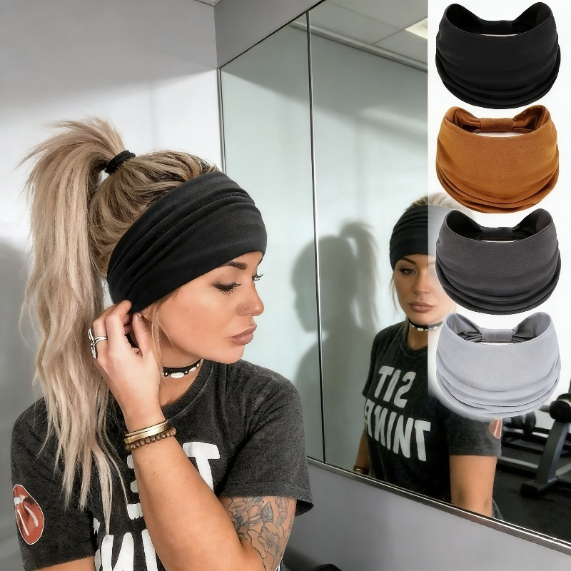 Women Solid Color Wide Sports  - Running Gear Essentials avis et prix